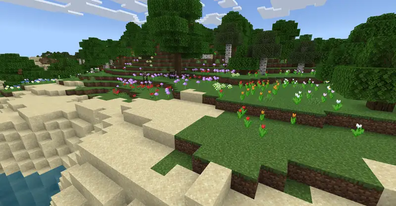Minecraft Spawn Point finder showing world spawn coordinates on the SeedLander biome map