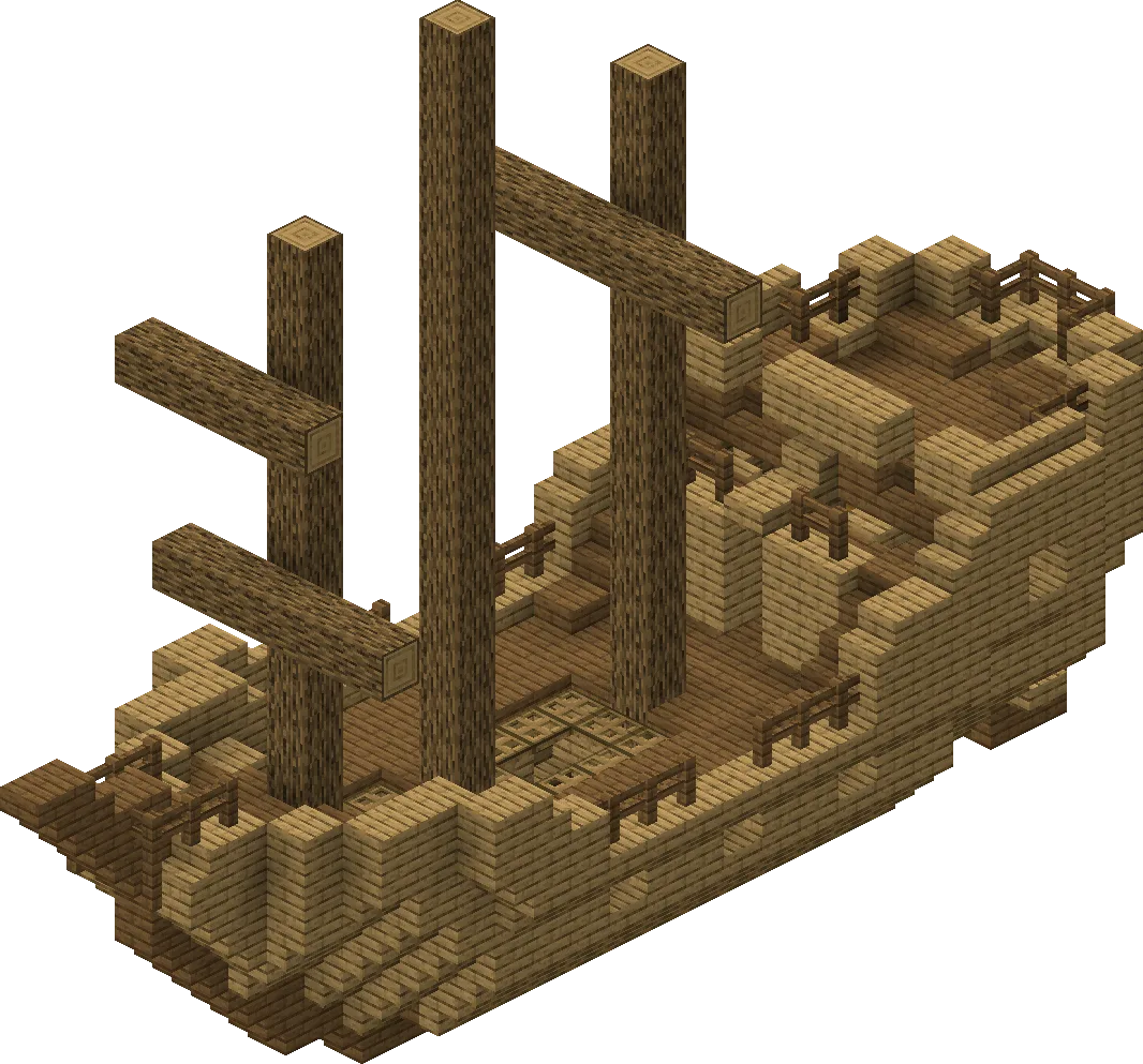 Minecraft Shipwreck finder showing ship locations and treasure map coordinates on the SeedLander map