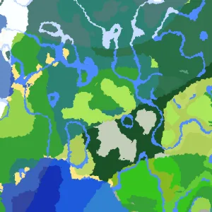 The Pale Mansion biome map