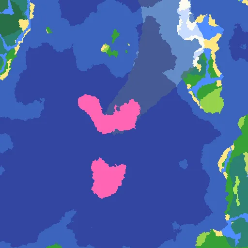 Mushroom Island Spawn biome map