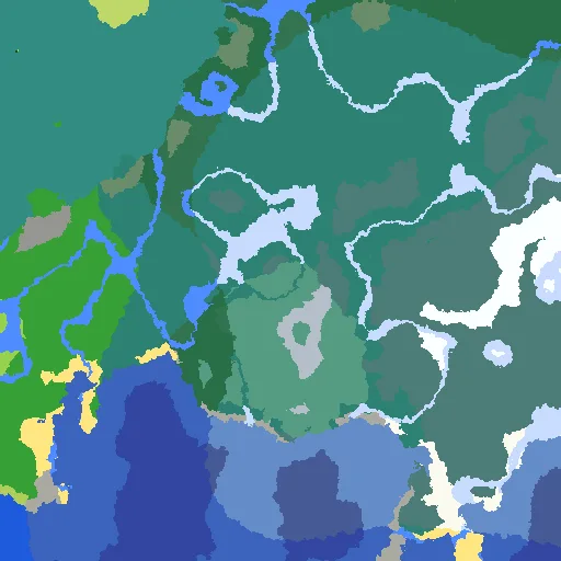 The Mountain Ice Rink biome map preview