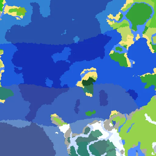 The Mansion Island biome map