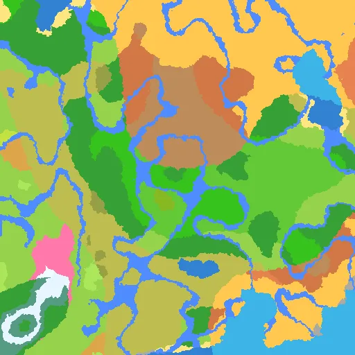 The Village Portal biome map